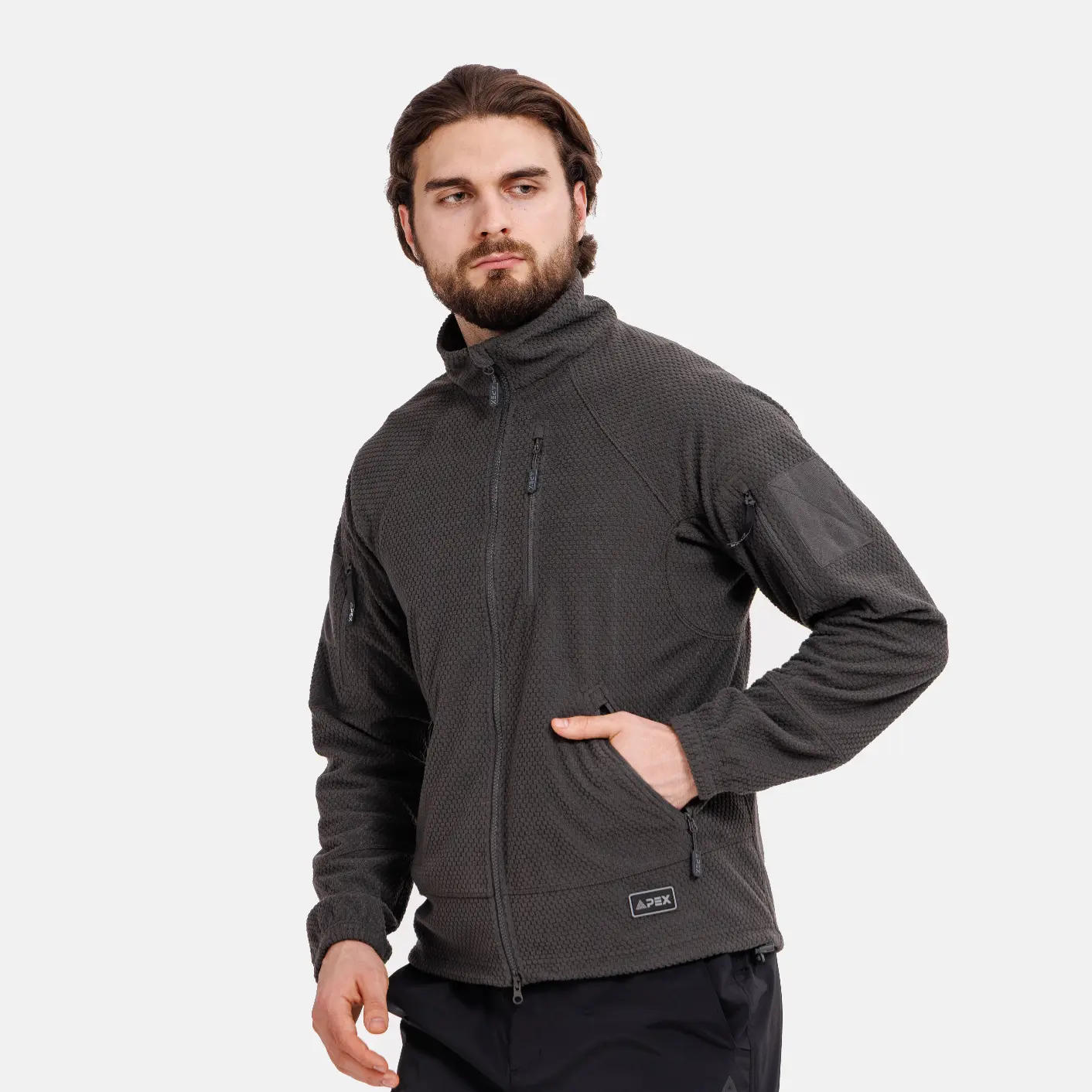 Кофта флисовая Sanford APEX, цвет Shadow Grey