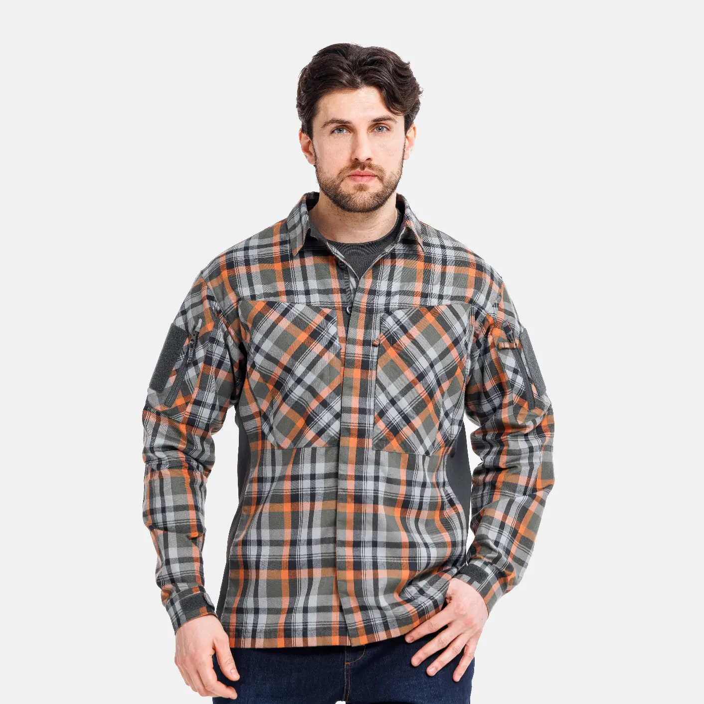 Рубашка Mont Blanc APEX, цвет Olive Plaid