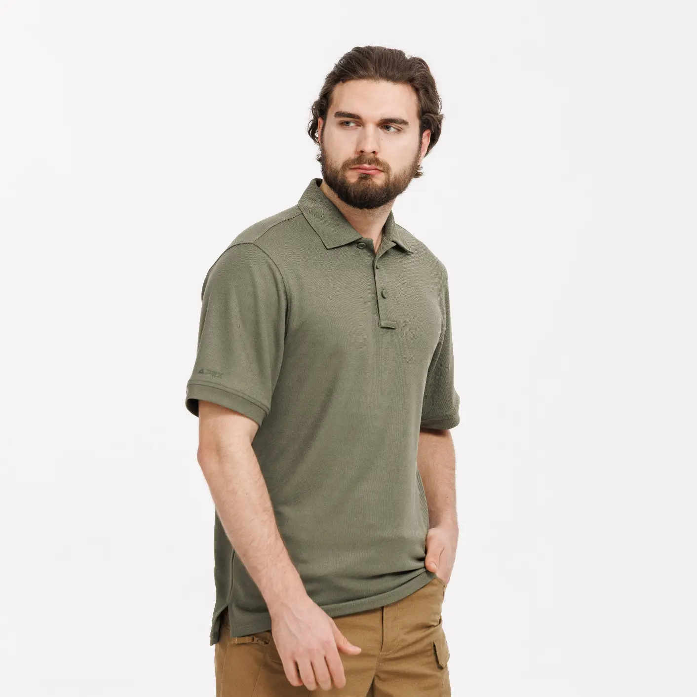 Поло Active APEX, цвет Olive Green