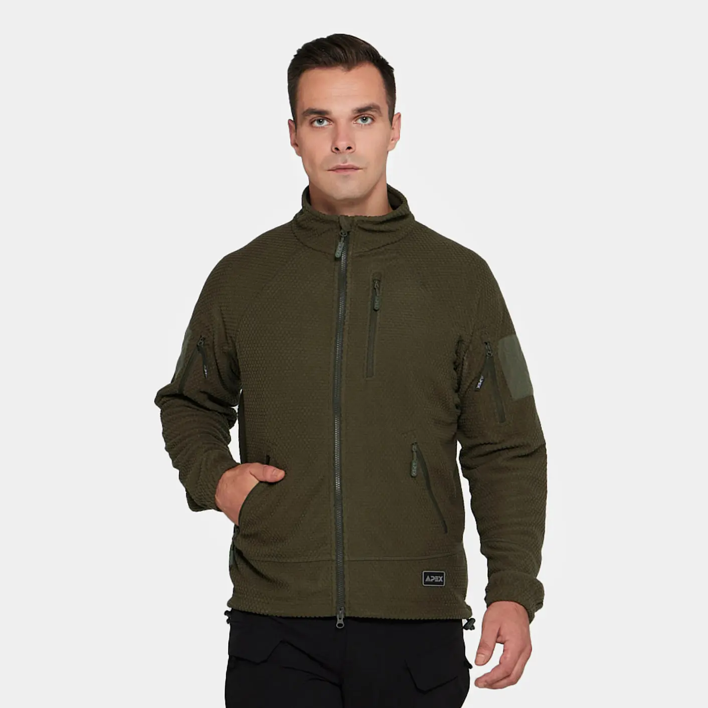 Кофта флисовая Sanford APEX, цвет Olive Green